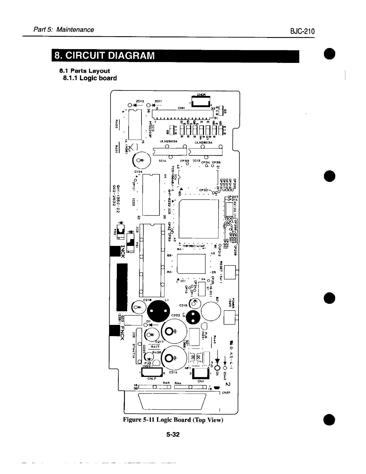 Canon BubbleJet BJC-210 Service Manual-6